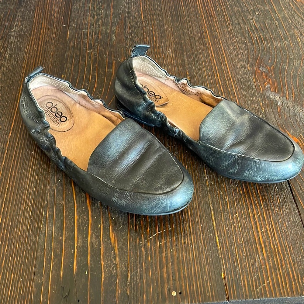 Abeo Orthotic Black Leather Loafers